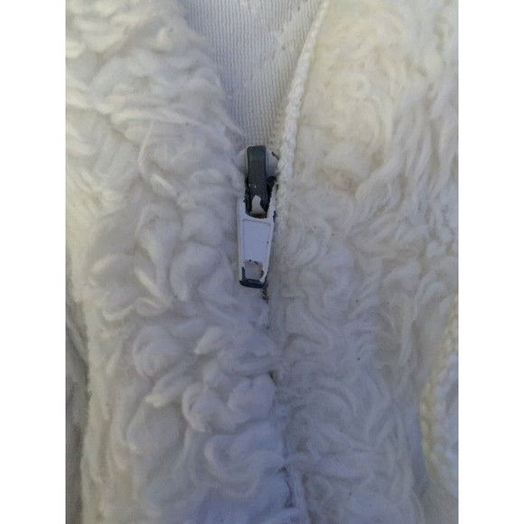 Weestuff Wee Stuff Toddler Girl Hooded White Zip Jacket SZ 2T Made USA VINTAGE - Picture 7 of 15